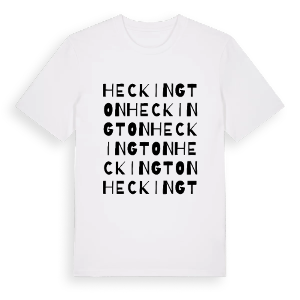 Heckington ordlek t-shirt – ekologisk bomull t-shirt från Pinshirt