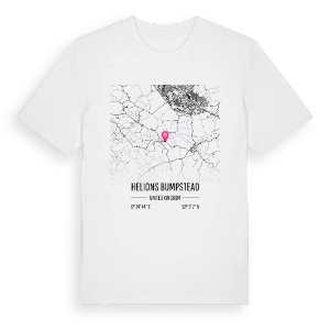 Helions Bumpstead karta t-shirt – ekologisk bomull t-shirt från Pinshirt