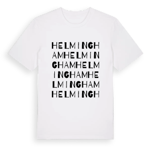 Helmingham ordlek t-shirt – ekologisk bomull t-shirt från Pinshirt