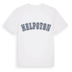 Helpston college t-shirt – ekologisk bomull t-shirt från Pinshirt