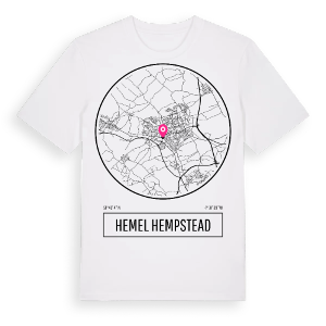 Hemel Hempstead t-shirt – ekologisk bomull t-shirt från Pinshirt