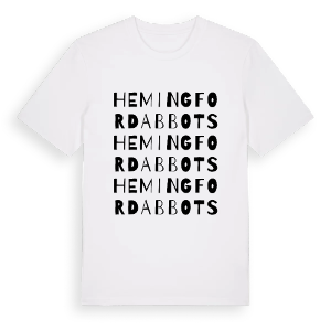 Hemingford Abbots ordlek t-shirt – ekologisk bomull t-shirt från Pinshirt