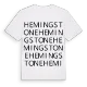 Hemingstone ordlek t-shirt