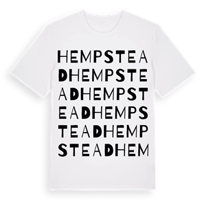 Hempstead ordlek t-shirt – ekologisk bomull t-shirt från Pinshirt