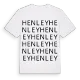 Henley ordlek t-shirt