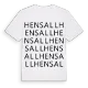 Hensall ordlek t-shirt