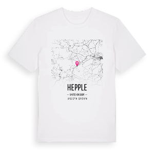 Hepple karta t-shirt – ekologisk bomull t-shirt från Pinshirt