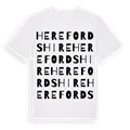 Herefordshire ordlek t-shirt