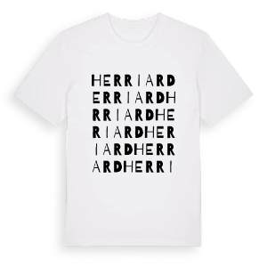 Herriard ordlek t-shirt – ekologisk bomull t-shirt från Pinshirt