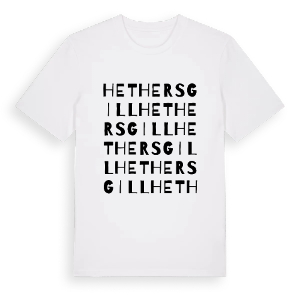Hethersgill ordlek t-shirt – ekologisk bomull t-shirt från Pinshirt