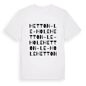 Hetton-le-Hole ordlek t-shirt – ekologisk bomull t-shirt från Pinshirt