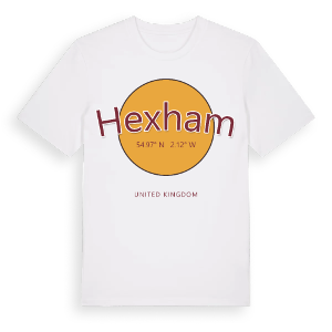 Hexham cirkel t-shirt – ekologisk bomull t-shirt från Pinshirt