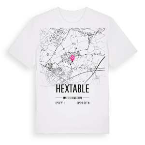 Hextable karta t-shirt – ekologisk bomull t-shirt från Pinshirt