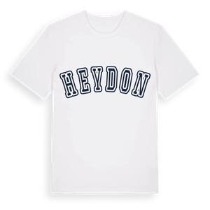 Heydon college t-shirt – ekologisk bomull t-shirt från Pinshirt