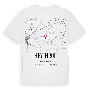 Heythrop karta t-shirt – ekologisk bomull t-shirt från Pinshirt