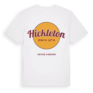Hickleton cirkel t-shirt – ekologisk bomull t-shirt från Pinshirt