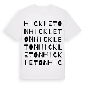 Hickleton ordlek t-shirt – ekologisk bomull t-shirt från Pinshirt