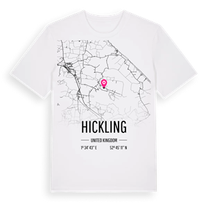 Hickling karta t-shirt – ekologisk bomull t-shirt från Pinshirt