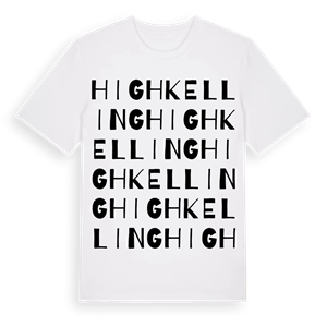High Kelling ordlek t-shirt – ekologisk bomull t-shirt från Pinshirt