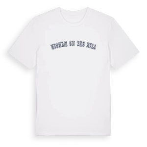 Higham on the Hill college t-shirt – ekologisk bomull t-shirt från Pinshirt
