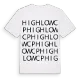 Highlow CP ordlek t-shirt