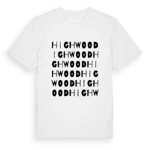 Highwood ordlek t-shirt – ekologisk bomull t-shirt från Pinshirt