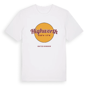 Highworth cirkel t-shirt – ekologisk bomull t-shirt från Pinshirt