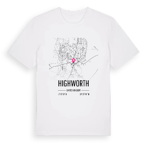 Highworth karta t-shirt – ekologisk bomull t-shirt från Pinshirt
