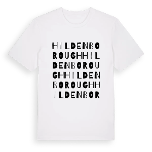 Hildenborough ordlek t-shirt – ekologisk bomull t-shirt från Pinshirt
