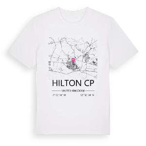 Hilton CP karta t-shirt – ekologisk bomull t-shirt från Pinshirt