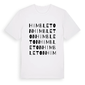 Himbleton ordlek t-shirt – ekologisk bomull t-shirt från Pinshirt