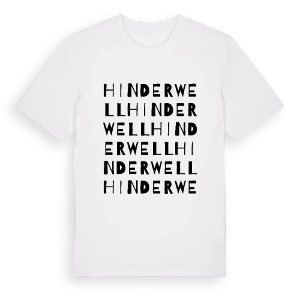 Hinderwell ordlek t-shirt – ekologisk bomull t-shirt från Pinshirt
