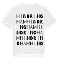 Hindringham ordlek t-shirt