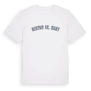 Hinton St. Mary college t-shirt – ekologisk bomull t-shirt från Pinshirt