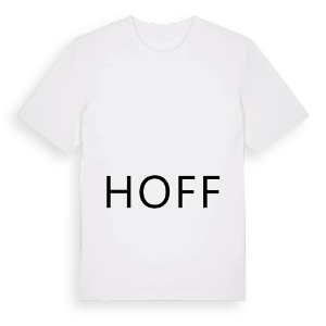 Jag älskar Hoff t-shirt stort tryck – ekologisk bomull t-shirt från Pinshirt