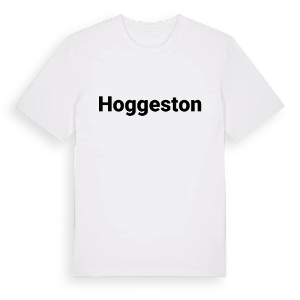 Hoggeston fetstil t-shirt – ekologisk bomull t-shirt från Pinshirt