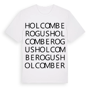 Holcombe Rogus ordlek t-shirt – ekologisk bomull t-shirt från Pinshirt