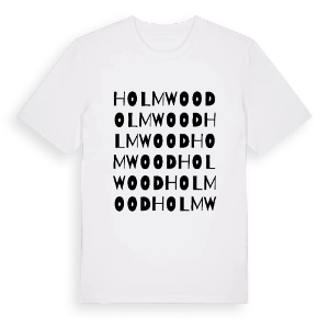 Holmwood ordlek t-shirt – ekologisk bomull t-shirt från Pinshirt