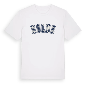 Holne college t-shirt – ekologisk bomull t-shirt från Pinshirt