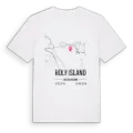 Holy Island karta t-shirt