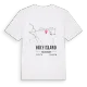 Holy Island karta t-shirt