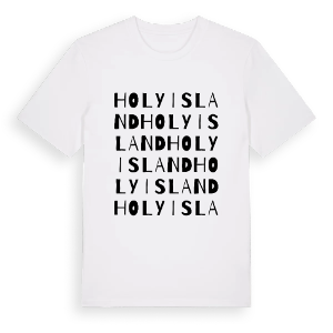 Holy Island ordlek t-shirt – ekologisk bomull t-shirt från Pinshirt