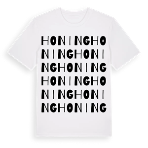 Honing ordlek t-shirt – ekologisk bomull t-shirt från Pinshirt