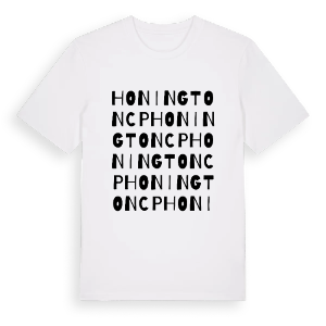 Honington CP ordlek t-shirt – ekologisk bomull t-shirt från Pinshirt