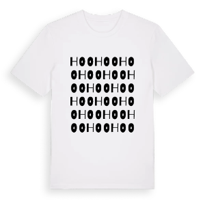 Hoo ordlek t-shirt – ekologisk bomull t-shirt från Pinshirt