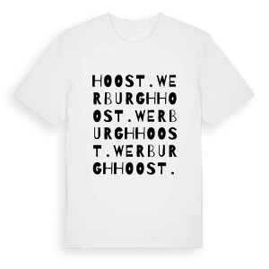 Hoo St. Werburgh ordlek t-shirt – ekologisk bomull t-shirt från Pinshirt