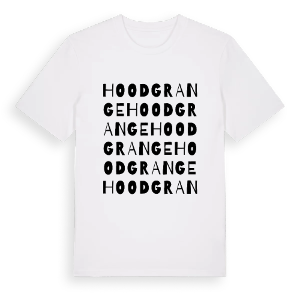 Hood Grange ordlek t-shirt – ekologisk bomull t-shirt från Pinshirt