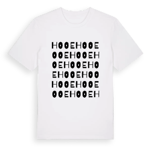 Hooe ordlek t-shirt – ekologisk bomull t-shirt från Pinshirt