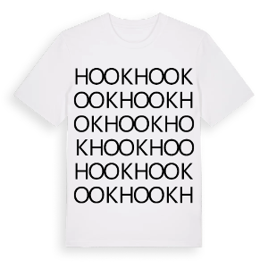 Hook ordlek t-shirt – ekologisk bomull t-shirt från Pinshirt