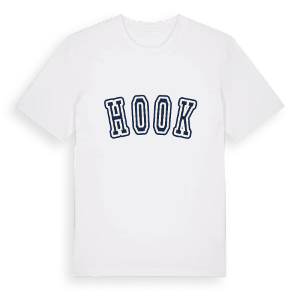 Hook college t-shirt – ekologisk bomull t-shirt från Pinshirt